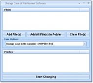 Change Case of File Names Software screenshot